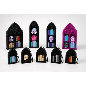 Gothic Bookcase Clicker — Mini 3D Printed Fidget Bookshelf