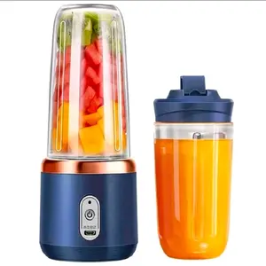 Mini Portable Juicer Cup - smoothie, Food Mixer, Ice Crusher, And Charging Function - Multi-Functional, Easy To Clean, And Space-Saving Design