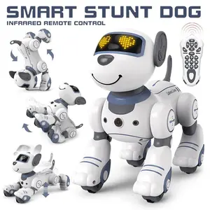 【Children’s Day Sale】Smart RC Robot Dog with Infrared Remote, Rechargeable Interactive Toy with Dancing, Walking & Stunt Features for Kids – Programmable Fun Educational Toy for Boys and Girls electronic toy dog Interactive Robotic Puppy Toy