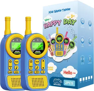 Walkie Talkies for Kids Toys: Toys for 3-12 Year Old Boys Girls - 22 Channels 2 Way Radio Toy with Backlit LCD Flashlight - 3 Miles Range for Outside/Camping/Hiking (2-Pack) Blue
