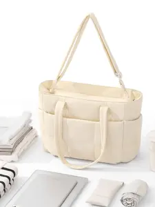 26 Valentine's Day Women's Solid Color Quilted Tote Bag,With adjustable shoulder straps and large capacity Multiple pockets and multi-functional design Lightweight Puffer Design Shoulder Bag for Travel & Work & Beach, Casual Trendy Versatile High-quality