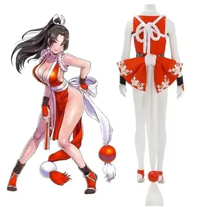 2026 New Mai Shiranui Cosplay Costume Game KOF Role Play Uniform Halloween Carnival Party Suit For Women Girls