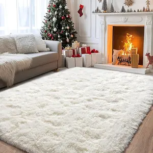 1 Count Soft Floor Mat, Decorative Fluffy Rug, Furry Floor Rugs, Decorative Carpet for Home Living Room Bedroom, Room Decor, Home Decor, Soft Area Rug