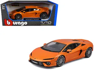 Lamborghini Temerario Orange Metallic 1/18 Die Cast Model Car by Bburago