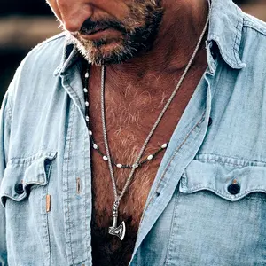 FaithHeart Viking Battle Axe Necklace Stainless Steel