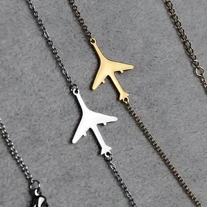 Airplane Necklace, Symbol of Freedom, Weightless, Adjustable Chain, Hypoallergenic for Sensitive Skin, Chic & Thoughtful Gift for Women and Girls, Birthday, Graduation Gifts