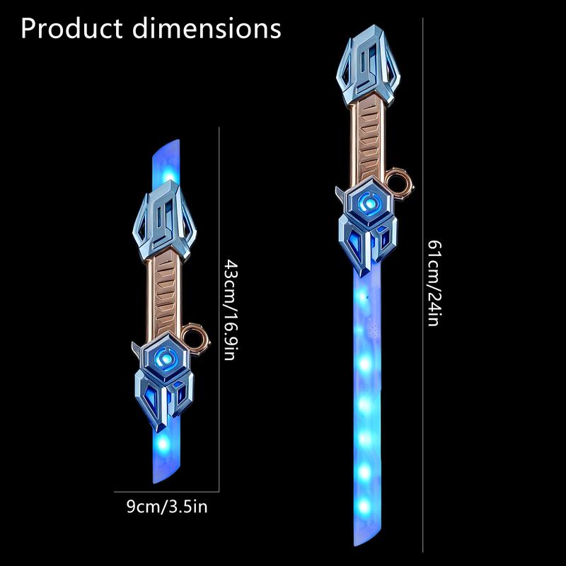 Light Up Saber for Kids Retractable LED Flash Sword with 6 Color Effects Sound Effects 360° Rotating Handle Extendable Toy Sword Ideal Gift for Boys Girls