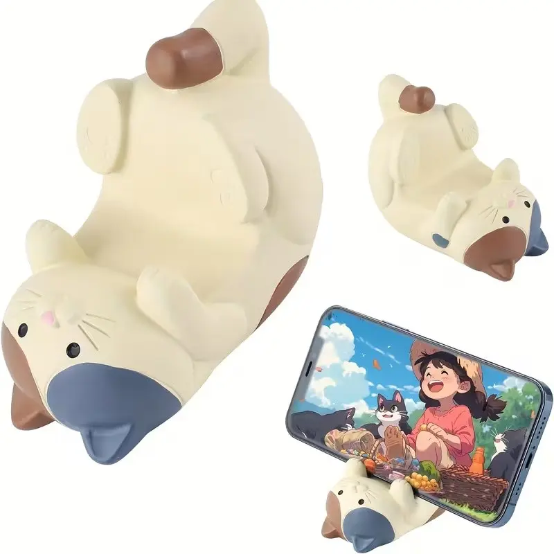 Cute Cat Style Phone Stand, Desktop Multi-Functional Holder, Cell Phone Holder, Perfect for Desk Use, Stylish, Practical and Durable Smartphone Accessory, Mobile Phone Holder