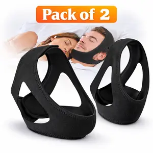 Chin Support Sleep Strap Adjustable for Men & Women – Soft Breathable Jaw Support Band, Lightweight Nighttime Mouth Support Wrap for Rest & Comfort