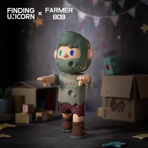 [FINDING UNICORN] FARMER BOB VANTA ZOMBIE BOB 150% OLDTIME Collection Figurine Toys for Modern Home Decor, Collectible Art Toy Cute Figures Desktop Ornament Collectible Toys Birthday Gifts