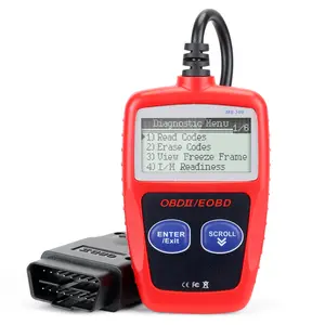 2026 New Upgraded OBD2 Scanner | Automotive Diagnostic Tool. Supports checking engine malfunction lights, clearing trouble codes, real-time data streaming, I/M readiness indicator, vehicle information access and voltage testing.