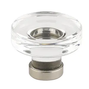 Emtek  1.75 in. Grayson Crystal Cabinet Knob, Bright Nickel