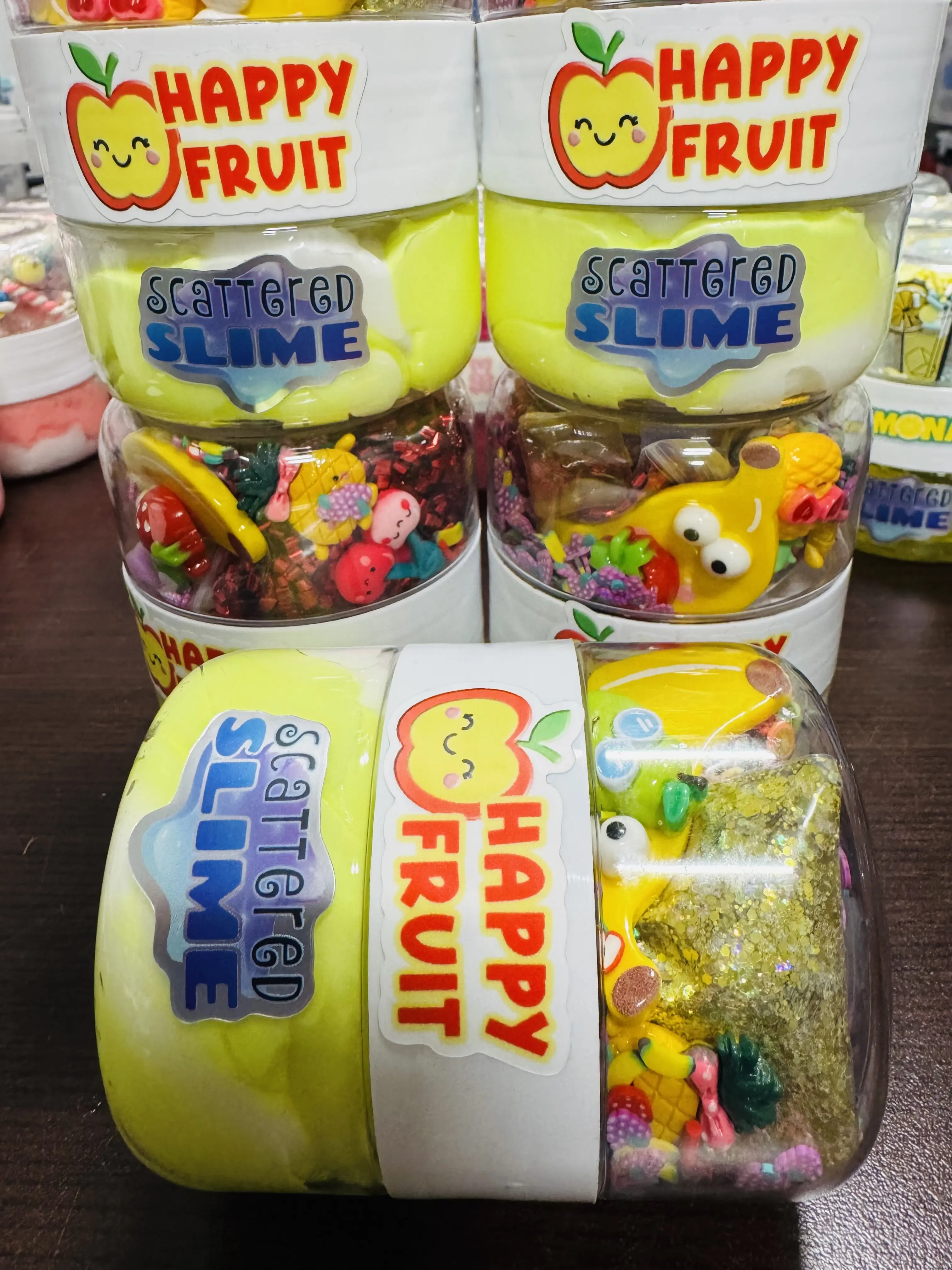 Happy Fruit Slime Kit with scented butter slime!
