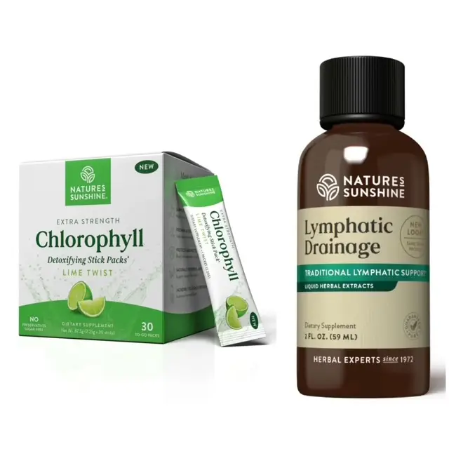 Debloat, Detox Duo: Lime Chlorophyll & Lymphatic Drainage