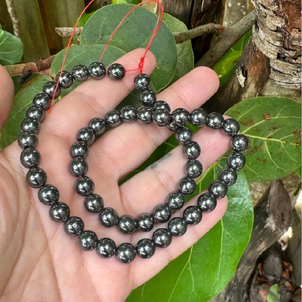 Hematite 8mm Beads (48 beads)