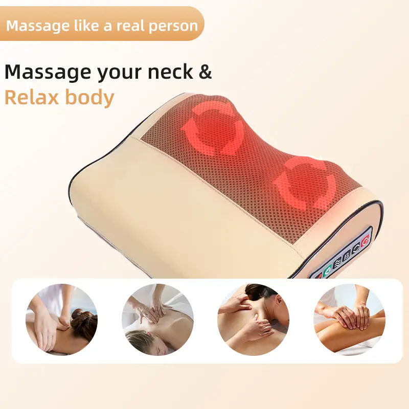 Electric massager for finger pressure neck massage; suitable for shoulder, back, neck, and foot massage; deep tissue kneading massage; a Christmas gift for mom or dad.,back to school,back to school haul Deep Tissue Muscle Massagers Cordless Shiatsu Neck