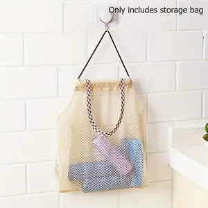 Large Capacity Hanging Mesh Storage Bag, Kitchen Wall Organizer for Home Accessories, Durable Design for Efficient Organization, Hangable, Clothing Storage Bags