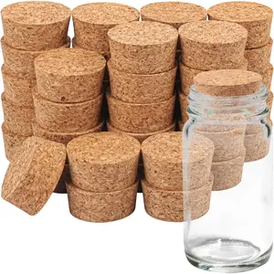 40 Pack 2.1 Inch  Bottle Cork Stoppers, Jar Stoppers, Cork Plugs for Bottling Needs, DIY Crafts and