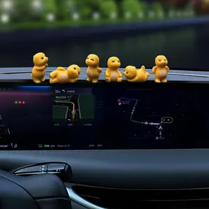 6pcs Cute Resin Dragon Figurines, DIY Car Dashboard Decorations, Car Trinkets, Miniature Landscape Models, Desktop Ornaments, Perfect Gift Idea