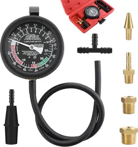 Fuel Pump and Vacuum Tester Gauge, Carburetor Pressure Diagnostics Leakage Tool Kit