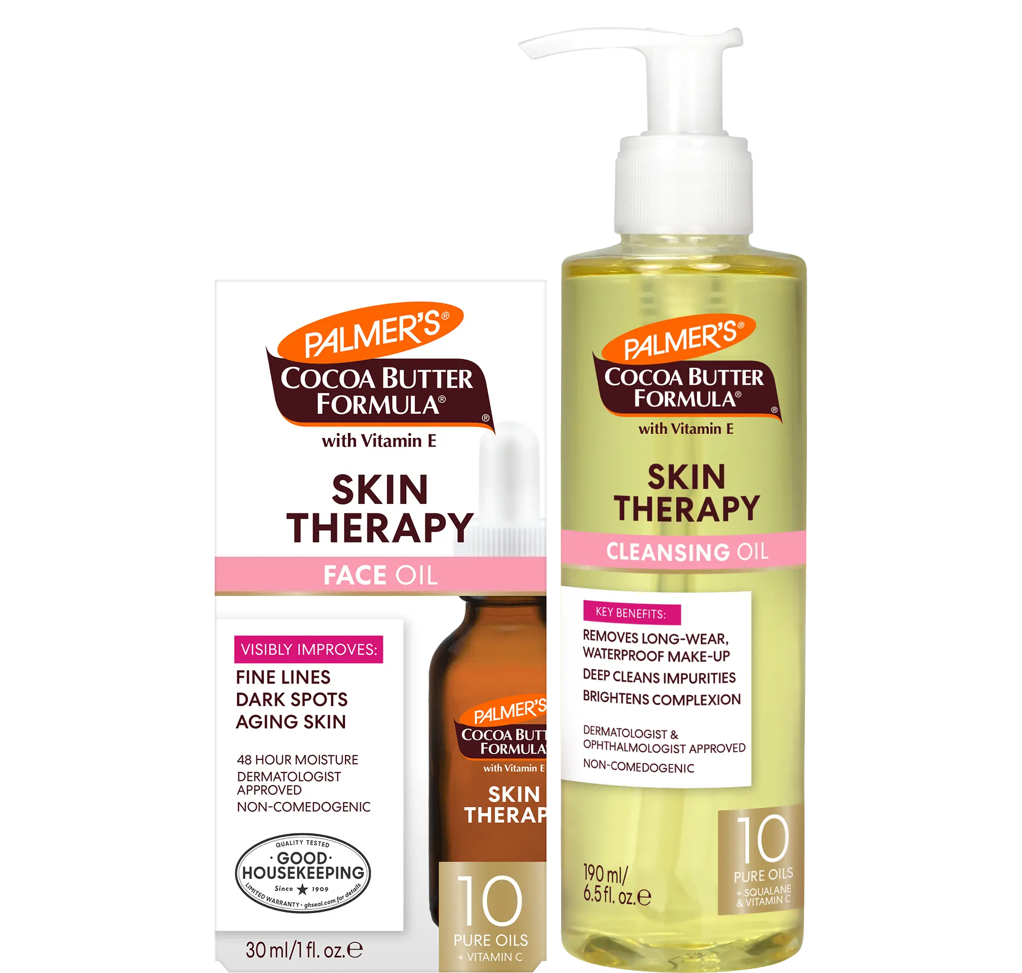 Palmer's Cocoa Butter Formula Skin Therapy Facial Skin Care Bundle Set Blend Cleansing Hypoallergenic