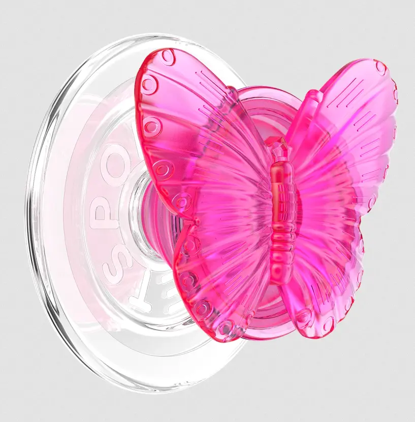 popsockets Molded Butterfly Magenta  MagSafe PopGrip
