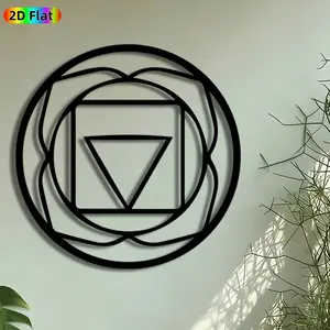 1pc Metatron's Cube Metal Wall Art, Sacred Geometry Statue Mural, Artistic Metalwork, Intricate Craftsmanship, Perfect for Diwali, Housewarming Decor, Perfect for Meditation Room Yoga Studio Bedroom Decor, Ideal Gift for Sacred Geometry Enthusiasts.