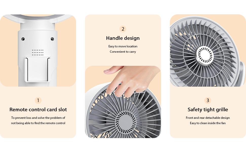 Portable Standing Fan with Remote, 2000mAh Rechargeable Battery Operated Fans, 90°+180° Oscillating Air Circulator, 5 Speeds Quiet Pedestal & Tabletop Fan, Adjustable Height 15"-32", Foldable Floor Fan for Bedroom, Camping, Office (White) Portable Standing Fan with Remote, 2000mAh Rechargeable Battery Operated Fans, 90°+180° Oscillating Air Circulator, 5 Speeds Quiet Pedestal & Tabletop Fan, Adjustable Height 15"-32", Foldable Floor Fan for Bedroom, Camping, Office (White)