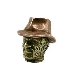 Outdoors DIY Tools EDC Brass Copper Knife Beads Classic Lanyard Pendants Umbrella Rope Charms Key Rings Accessories Gift For Men