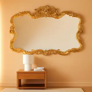 Antiqued | 27 X 38 | Gold Leaf Wall Mirror