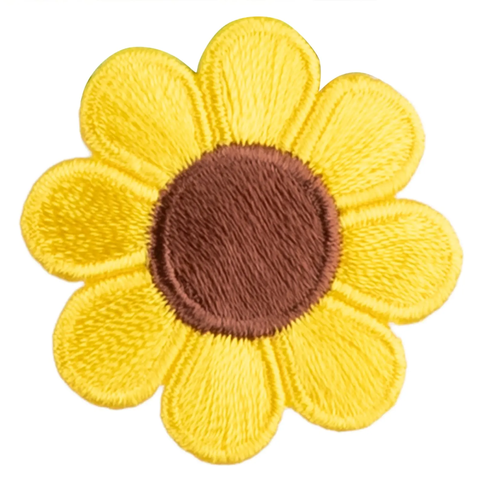 Cute Daisy Flower Embroidered Iron On Patch