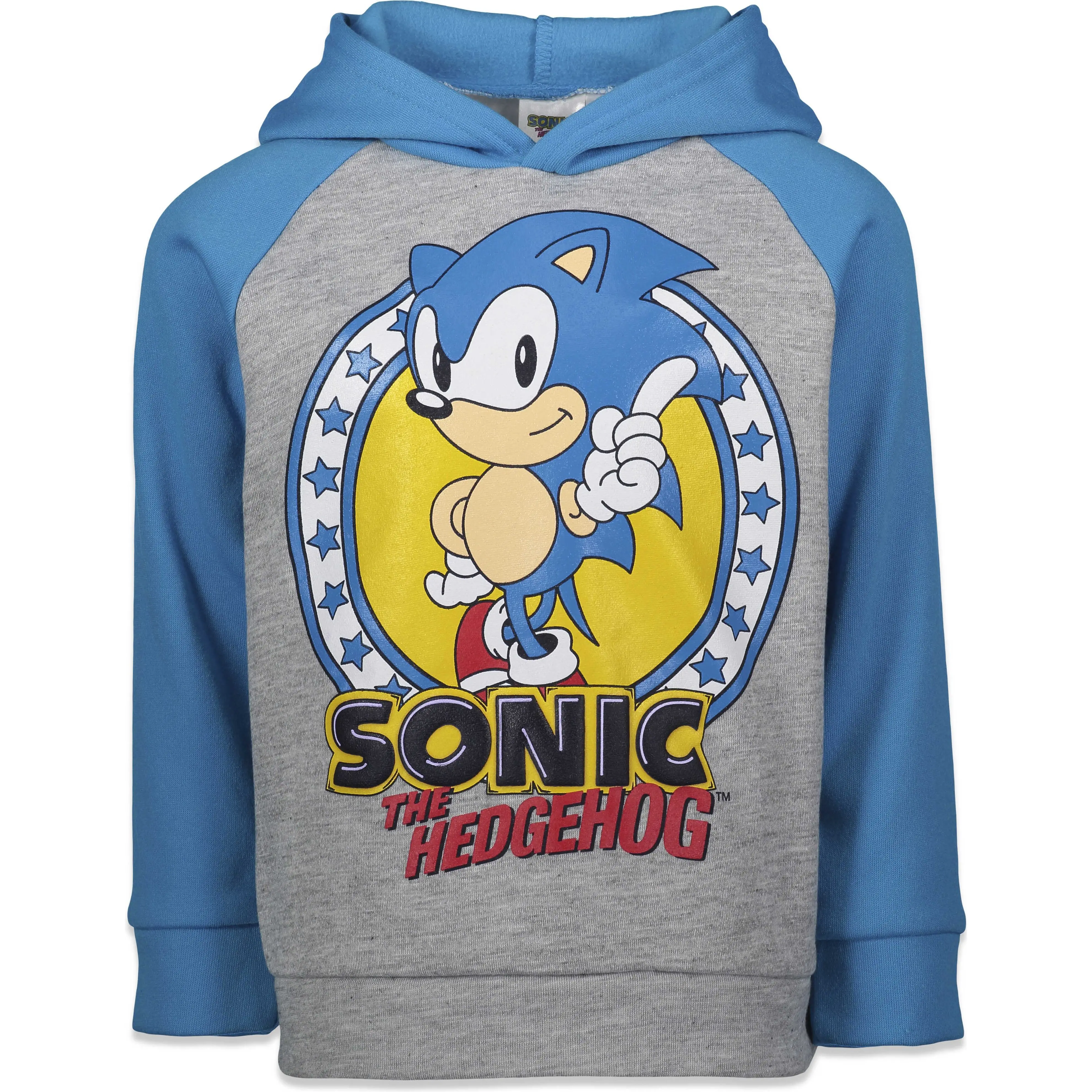 SEGA Sonic the Hedgehog Boys' Fleece Hoodie Toddler to Big Kid