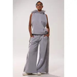 LUXE FUR JOGGER IN GREY