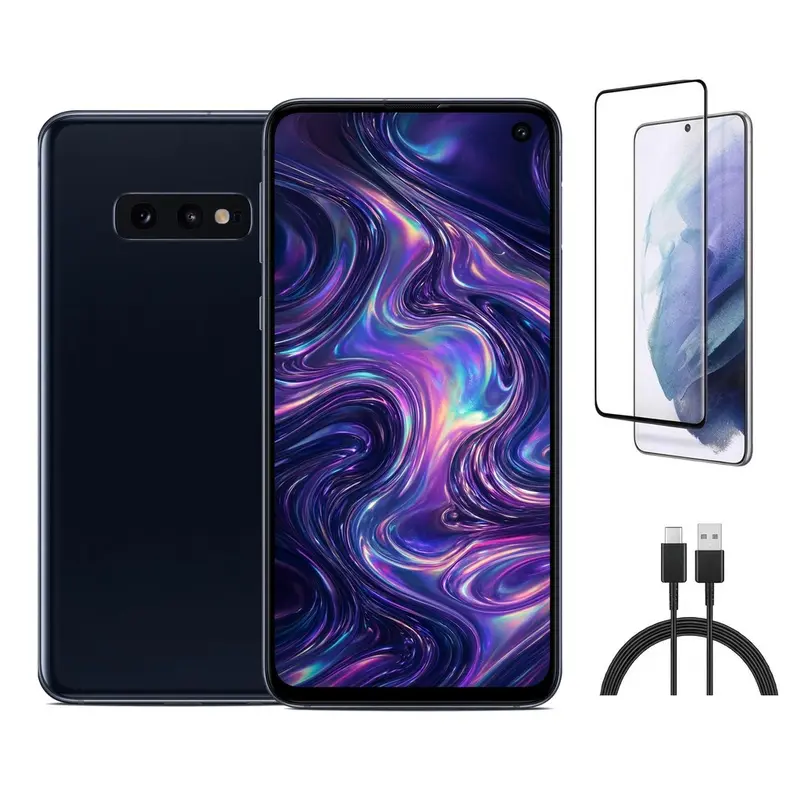 Refurbished Samsung Galaxy S10e G970U (Fully Unlocked) Good Condition with Pre-Installed Tempered Glass & 1 Year Warranty