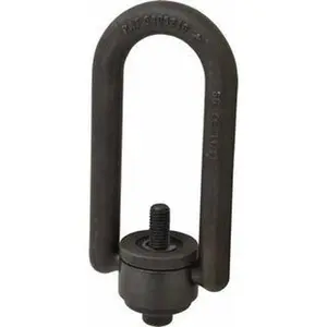 American Drill Bushing 2,500 Lbs. Load Capacity, 3-1/2 Inch Wide x 6.87 Inch High x 4.12 Inch Opening, Extra Duty Center Pull Hoist Ring 1/2-13 Thread Size, 1 Inch Thread Length, 1 Inch Radius, 1-1/2 Inch Chuck Height 33505