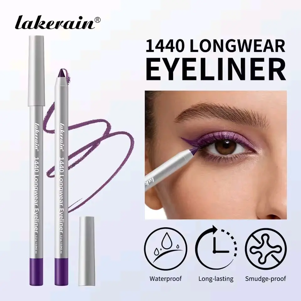 1440 Longwear Eyeliner - Lightweight Waterproof Vegan Cruelty-Free 24 Hour TruGlide Technology Ultra-Creamy Soft-Glide Application