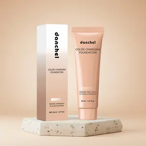 Danchel 1 Count Color-Changing Foundation, Flawless Skin Finish, Deeply Moisturizing, Hydrating, Long-Lasting Makeup Wear, Fades Dark Spots and Corrects Uneven Skin Tone, Creates a Matte Finish, Suitable for All Skin Types