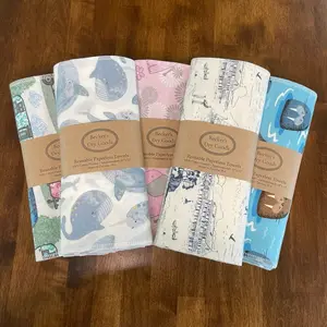 Limited Run III 6 Pack Eco-Friendly Kitchen Paper Towel Replacement 100% Cotton Flannel Reusable Absorbent Sewn Edges Durable