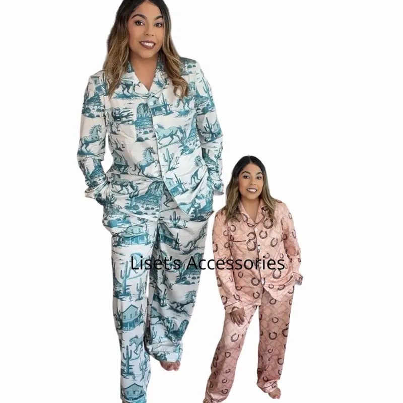 Women's Long-Sleeve Western Pajamas