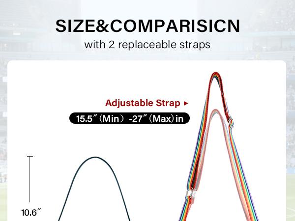 CLUCI TikTokShopSpringGlowUp Clear Bags for Women,Small Clear Purse,Clear Crossbody Bag,Clear Shoulder Bag for Concerts Sports Events Festivals