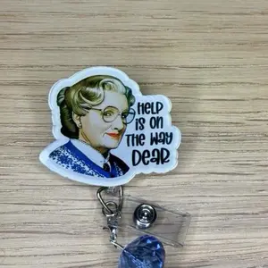 Help is on the way dear Badge Reel with Character Design and Text