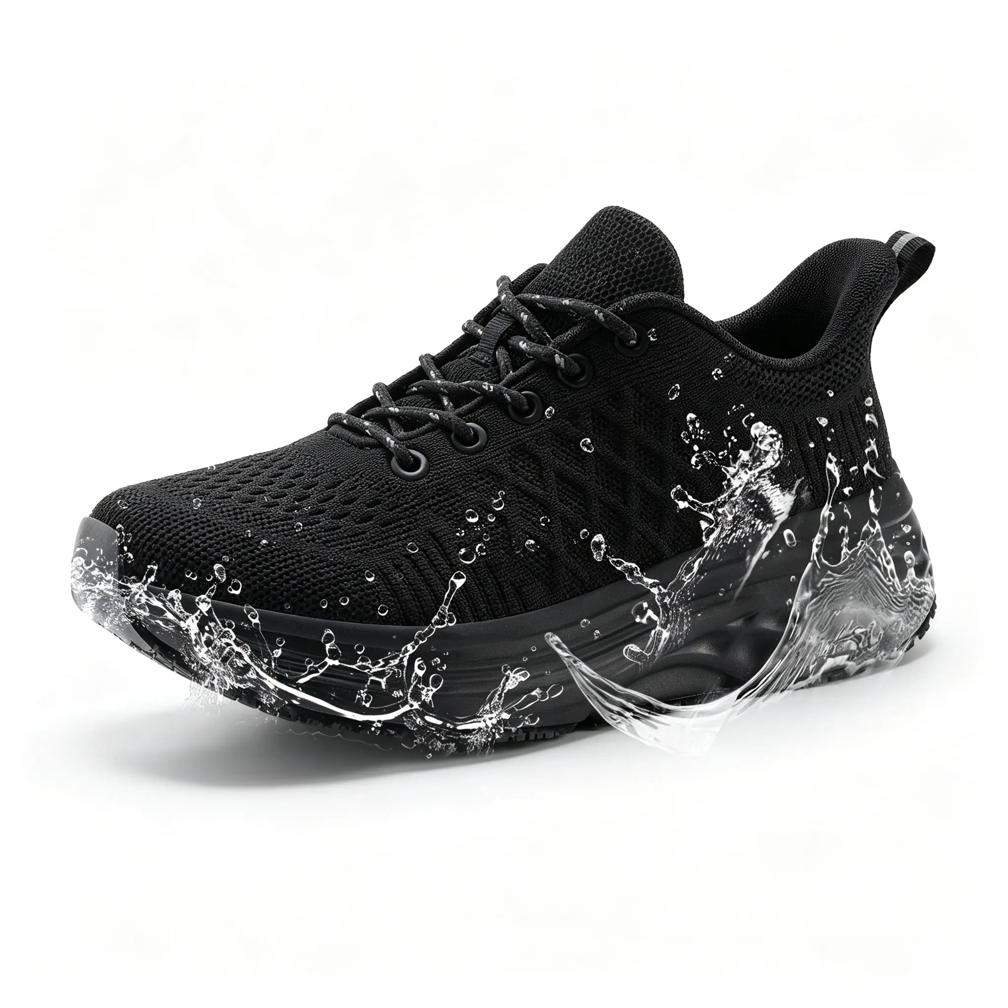 Women's Non-Slip Waterproof Work Shoes | Safety Walking Sneakers for Kitchens, Food Service & Restaurants | Oil-Resistant Chef Footwear with Comfort Cushion