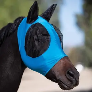 Horse Fly Mask, Mosquito & Insect Protection, Mesh Breathable Horse Head Cover, Equestrian Gear, Ideal for Riding