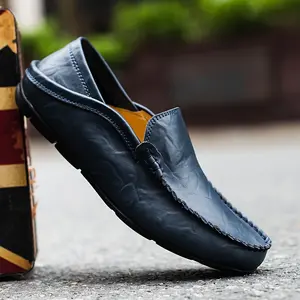 Brand Bdhjydb Men's Handmade Casual Slippers Breathable Driving Shoes Fashion Slippers
