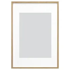 Frame, oak effect, 27 ½x39 ¼ "Picture frames, poster frames, wall-mountable horizontally or vertically - slide-in frame strips, scratch-resistant wall gallery frames.