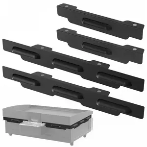 Magnetic Stainless Steel Wind Screens，Wind Guards for Blackstone 22 Inch Griddle （Black）, Grill Accessories for Griddle Grill and Camping, Protect Flame Hold Heat，Compatible with Hood,
