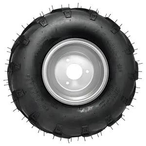 7 inch 16x8-7 Go Kart Wheel 16x8x7 Tire Tube Rim 3 Stud Wheel Assembly for ATV Quad Buggy Lawn Mower Dune Coolster Taotao Sunl Pit Bike 110cc 125cc 150cc