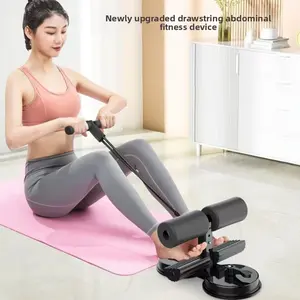 Stomach Body Sculpting Tool,Dual Suction Cup Ab Training Device Sit-up Assist Double Suction Cup Drawstring Fixed Family Curl Belly Beauty Waist Belly Fitness Equipment Household