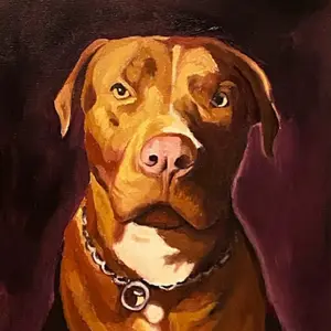 Mini Custom Pet Portrait [Message Seller With Photo] 4”x4” Hand Painted Canvas