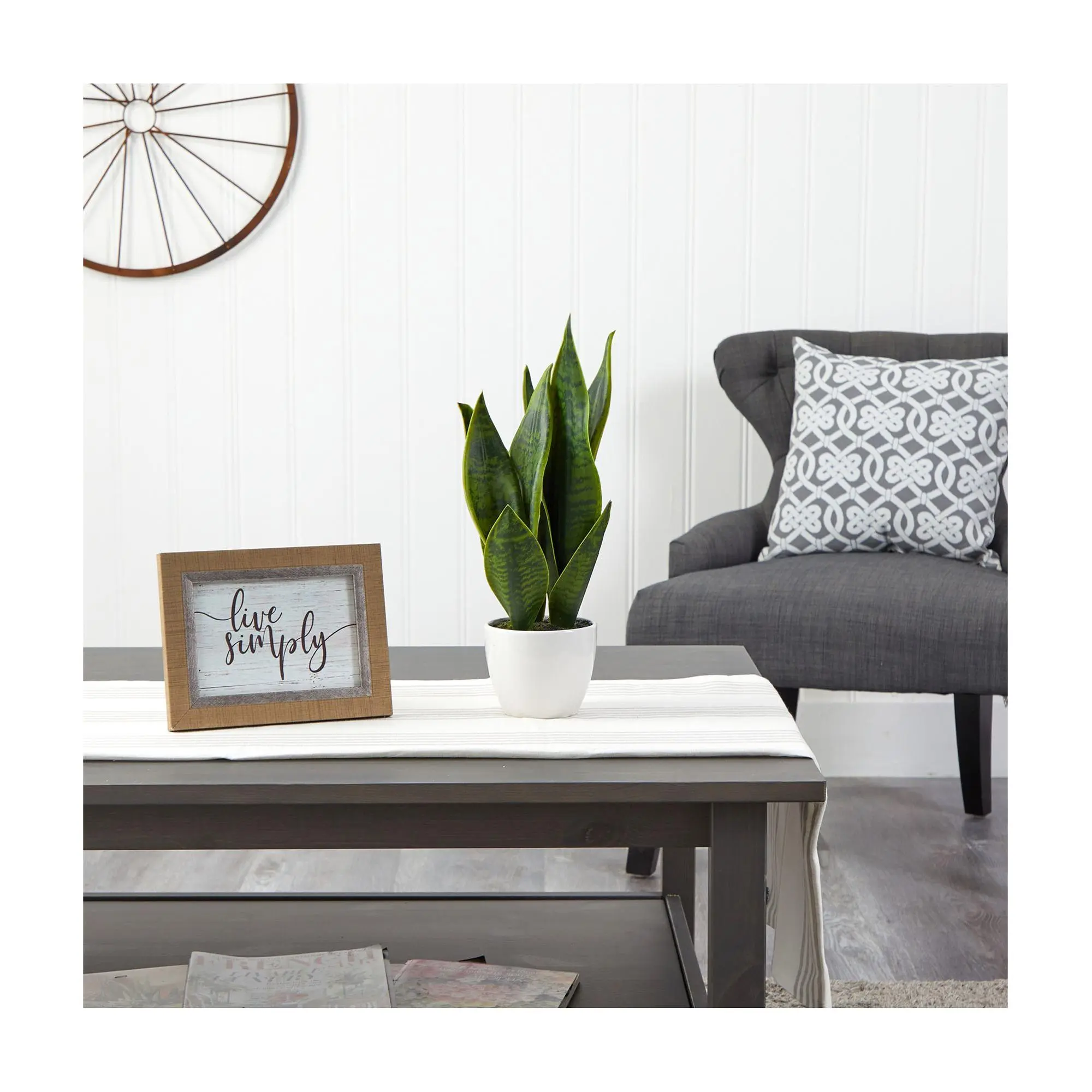 Nearly Natural 16" Sansevieria Artificial Plant